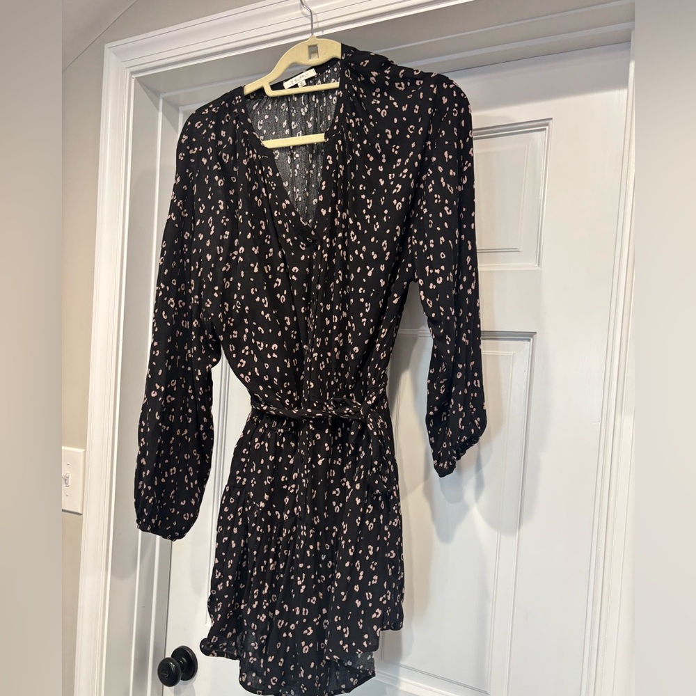 Z Supply Black Dress with Pink Accents